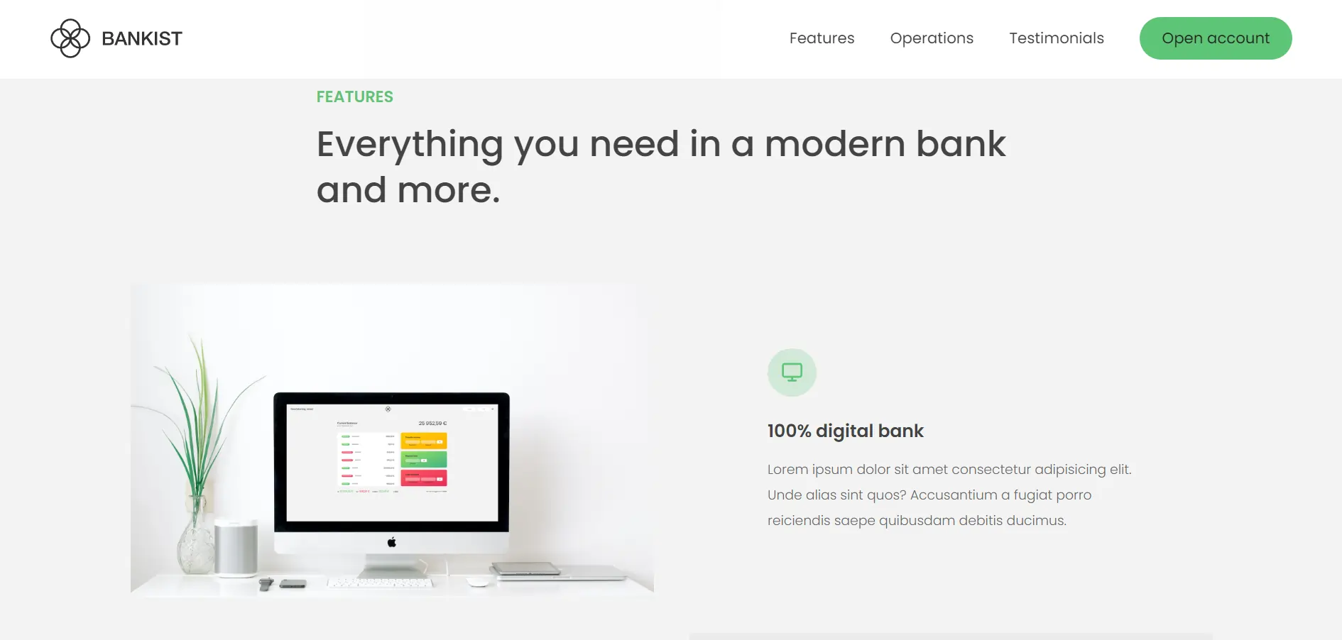 Bankist Marketing Website