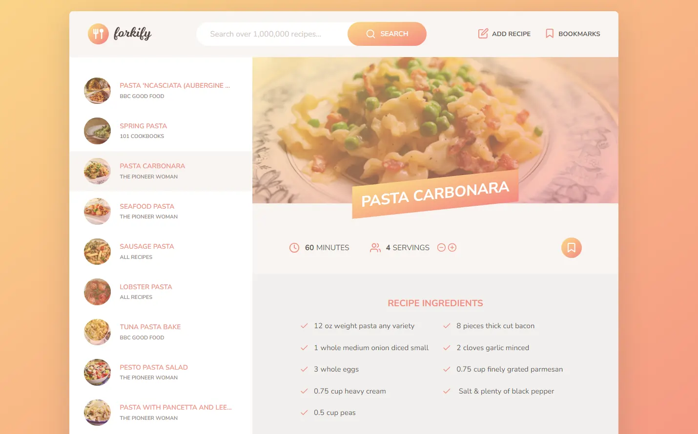 Forkify Cooking App